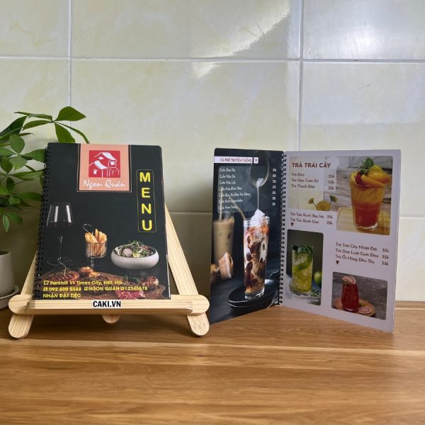 Menu nhua pvc 3