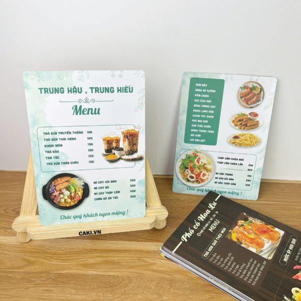 Menu Nhựa PVC