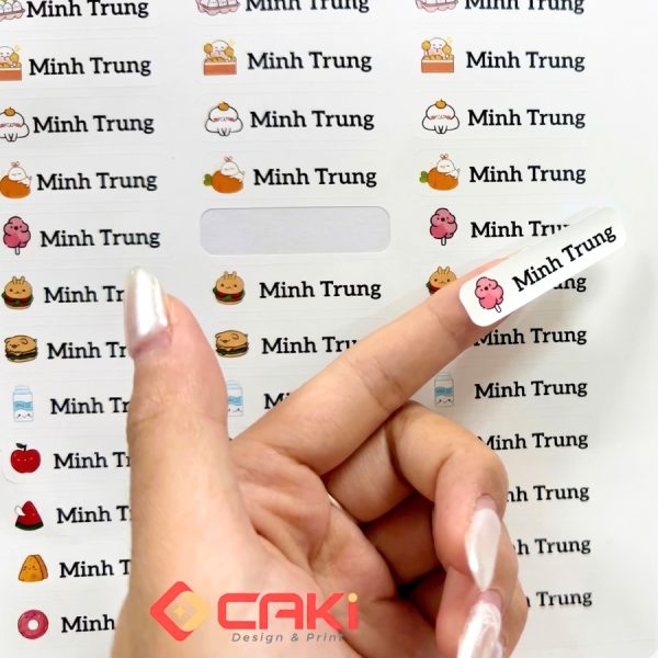 Tem nhan decal nhua