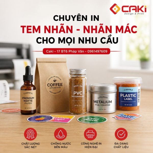 Tem Nhãn Decal Giấy
